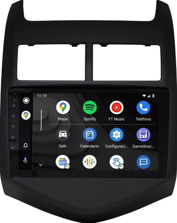 Autoestéreo android 9 pulgadas para Chevrolet Sonic 2018-2019 INTEGRA ANDROID AUTO Y APPLE CARPLAY