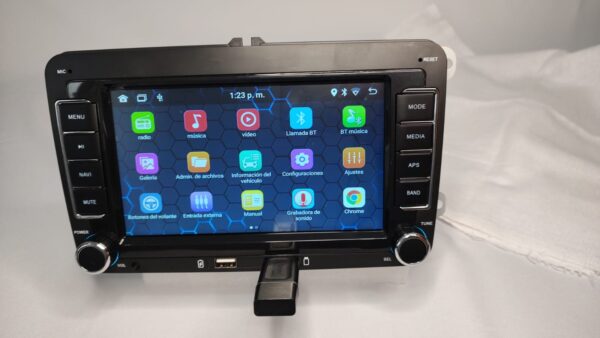 Autoestereo android 7 pulgadas tipo Volkswagen plataforma MKV y MKVI INTEGRA ANDROID AUTO Y APPLE CARPLAY - Imagen 4