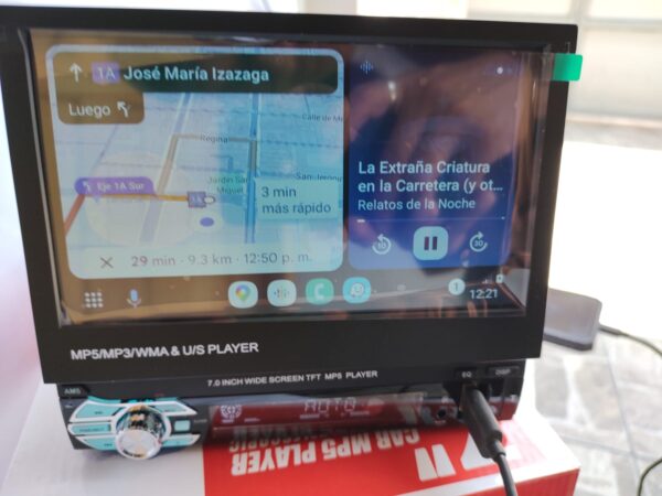 AUTOESTEREO RETRACTIL (SISTEMA MANUAL) CON CAPRLAY/ANDROID AUTO - Imagen 3